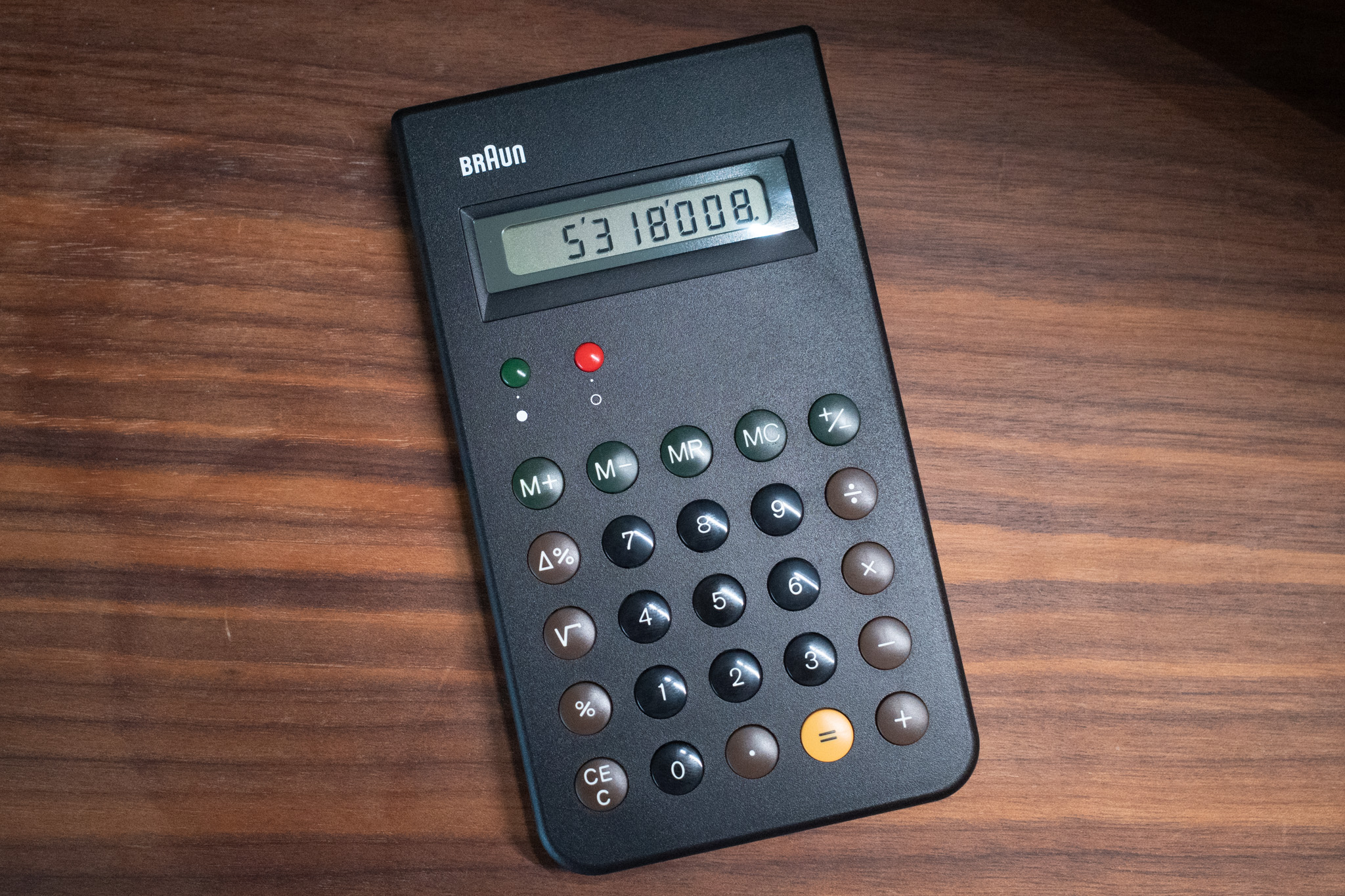 Reissued Braun ET66 calculator