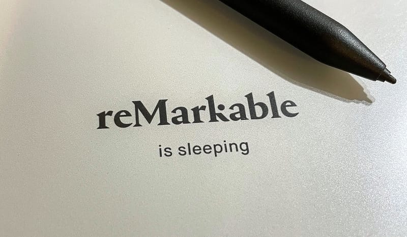 reMarkable is sleeping