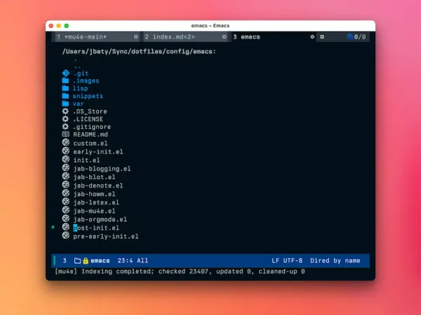 Tweaks to my Dired config in Emacs