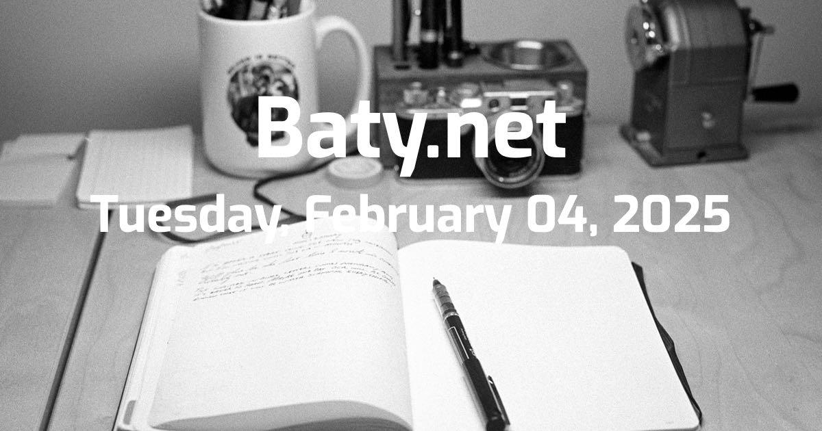 Tuesday, February 04, 2025