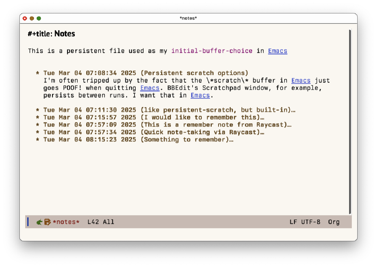I went a little nuts with Remember mode in Emacs