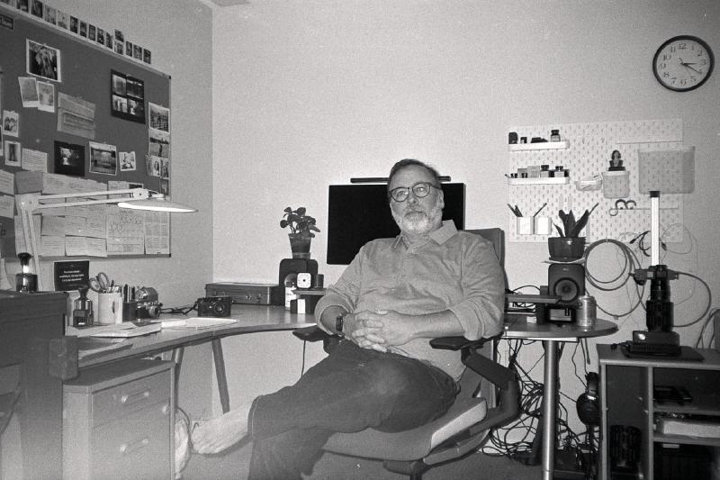 Self-portrait at my desk