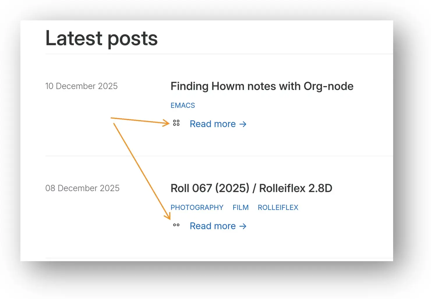 Screenshot showing indicator