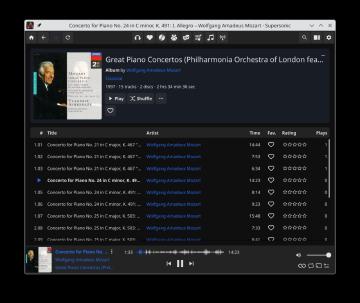 Screenshot of supersonic UI