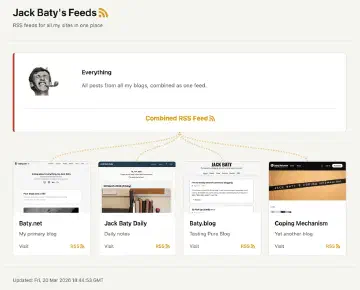 Screenshot of feeds.baty.net